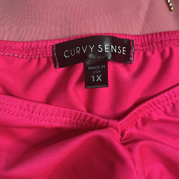 Plus Size 1X Curvy Sense Mini Dress - Picture 2 of 2